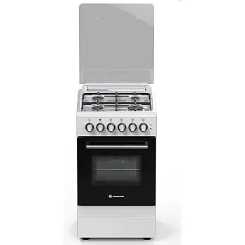 Novacook T50GE W kombinált tűzhely, 46L, szikragyújtás, fém dísztető, 50x60x87 cm 