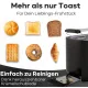 Clatronic TA3802 fekete 4 szeletes hosszú nyílású kenyérpirító