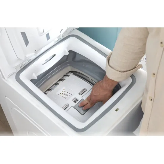 Candy TCAS465D3-S Pro Wash 300 felültöltős mosógép, 6 kg, 1400 ford. wifi, 40.5x60x86 cm 