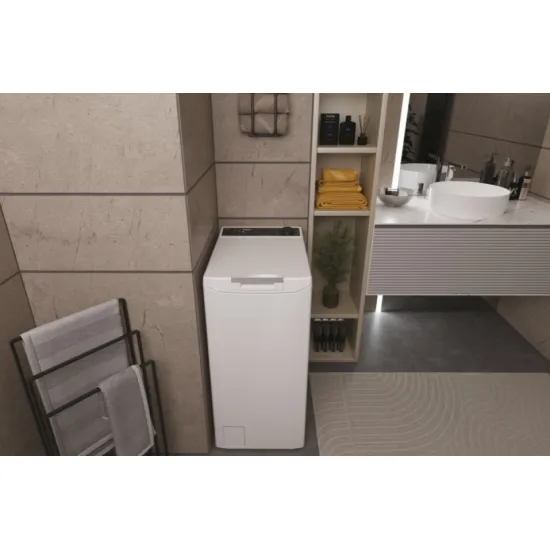 Haier THASN476TM4-S felültöltős mosógép, 7 kg, inverter motor, gőz, Wifi, 40.5x60x86 cm