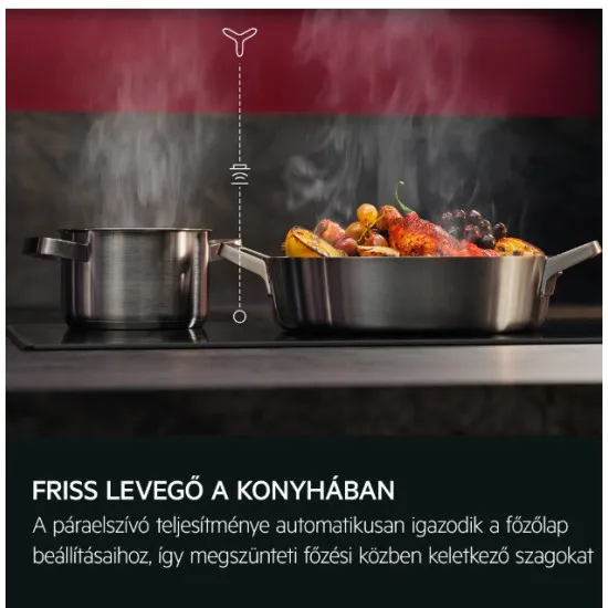 AEG TK85IM00FB beépíthető indukciós kerámialap, Double Bridge funkció, 78x52x4.4 cm, fekete szín 