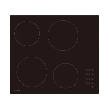 Tesla HV6402MB beépíthető kerámialap, 52x59x5.5 cm, fekete szín 