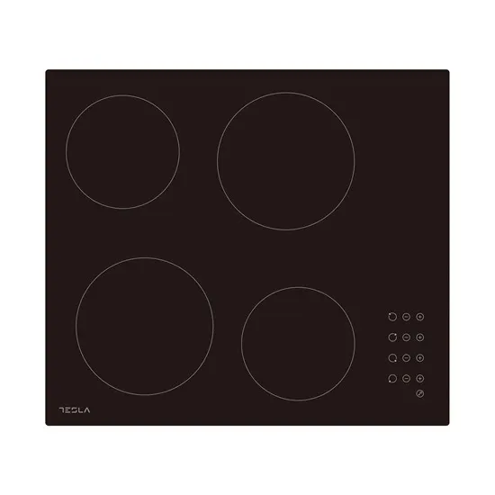 Tesla HV6402MB beépíthető kerámialap, 52x59x5.5 cm, fekete szín 