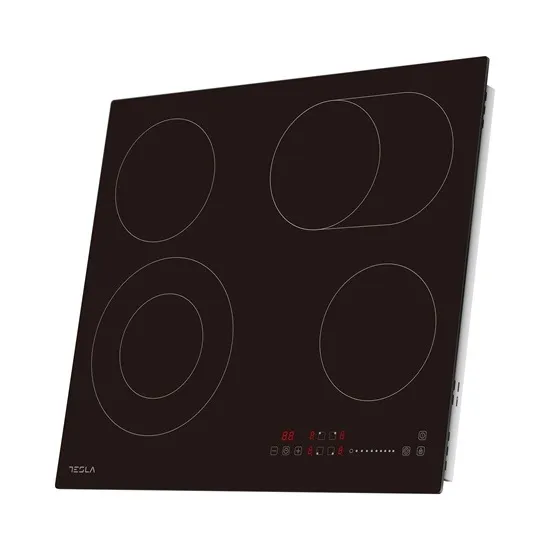 Tesla HV6411MX beépíthető kerámialap, 51.9x58.9x5.5 cm, fekete szín 