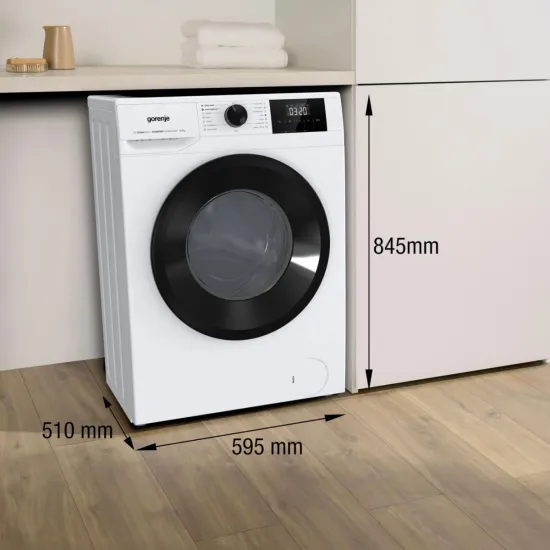 Gorenje W3NGPI74A3S elöltöltős mosógép, 7 kg, inverter motor, gőz, 59.5x51x84.5 cm 