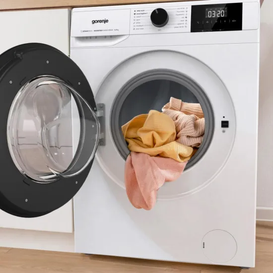 Gorenje W3NGPI74A3S elöltöltős mosógép, 7 kg, inverter motor, gőz, 59.5x51x84.5 cm 
