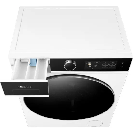 Hisense WF5I8043BWF elöltöltős mosógép, 8 kg, Wifi, gőz,59.5x47x84.5 cm