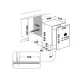 Whirlpool WH2IFC14BN6 teljesen beépíthető mosogatógép, 14 teríték, 3 kosár, automatikus ajtónyitás, 59.8x55.5x82 cm
