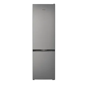 Whirlpool WHK 22413 X6EA1 Total No Frost alulfagyasztós kombinált hűtőszekrény, 297/118L, Zen Inverter Kompresszor, 59.5x67.3x203.5 cm, inox szín 