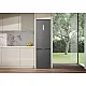 Whirlpool WHK 26413 XBR6EA1 Total No Frost alulfagyasztós kombinált hűtőszekrény, 297/118L, Zen Inverter Kompresszor, 59.5x67.3x203.5 cm, sötét inox szín 
