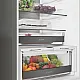 Whirlpool WHK 26413 XBR6EA1 Total No Frost alulfagyasztós kombinált hűtőszekrény, 297/118L, Zen Inverter Kompresszor, 59.5x67.3x203.5 cm, sötét inox szín 