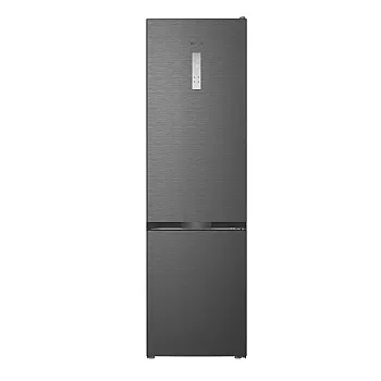 Whirlpool WHK 26414 XBR7EA1 Total No Frost alulfagyasztós kombinált hűtőszekrény, 297/118L, Zen Inverter Kompresszor, 59.5x67.3x203.5 cm, sötét inox szín 