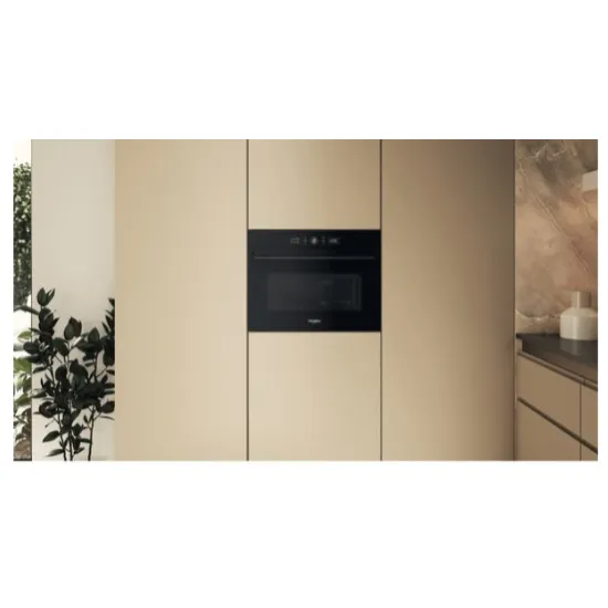 Whirlpool WMW54HMB beépíthető mikrohullámú sütő, 40L, 900W, 59.5x56x45.5 cm, fekete szín 