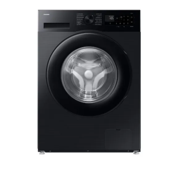 Samsung WW90DG5G34ABLE elöltöltős mosógép, 9 kg, inverter motor, Wifi, gőz, 60x48x85 cm, fekete szín 