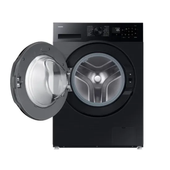 Samsung WW90DG5G34ABLE elöltöltős mosógép, 9 kg, inverter motor, Wifi, gőz, 60x48x85 cm, fekete szín 