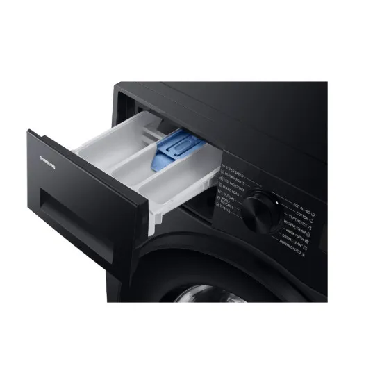 Samsung WW90DG5G34ABLE elöltöltős mosógép, 9 kg, inverter motor, Wifi, gőz, 60x48x85 cm, fekete szín 