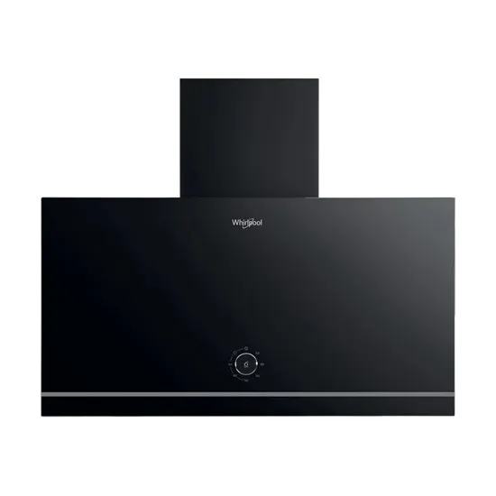 Whirlpool WHVA 62F LM K beépíthető falra szerelhető döntött kürtös konyhai elszívó, 59.8x25x77.5 cm, fekete szín 