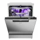 Haier XF 4A4M4BX mosogatógép, 14 teríték, Bio Led fertőtlenítő fénnyel, 3 kosár, Wifi, automatikus ajtónyitás, inverter motor, 59.7x59.8x85 cm, inox szín 