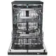Haier XF 4A4M4PB mosogatógép, 14 teríték, inverter motor, 3 kosár, Wifi, automatikus ajtónyitás, 59.7x59.8x85 cm, fekete szín