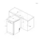 Haier XF1C3TB1FW mosogatógép, 11 teríték, inverter motor, 3 kosár, Wifi, automatikus ajtónyitás, 44.8x60.5x84.6 cm
