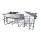 Haier XF1C3TB1FX mosogatógép, 11 teríték, Wifi, inverter motor, 3 kosár, automatikus ajtónyitás, 44.8x60.5x84.6 cm, inox