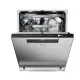 Haier XU 4A4M4PSX pult alá építhető kezelőpaneles mosogatógép,  inox gyári előlappal, 14 teríték, Wifi, inverter motor, 3 kosár, automatikus ajtónyitás, 59.7x55.5x81.8 cm