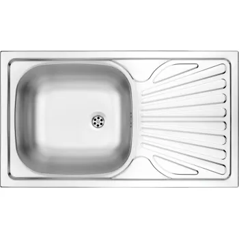 Deante ZMU 3110 1 medencés mosogatótálca csepegtetővel, 43.5x76x15 cm, 5907650845737, dekor szín 