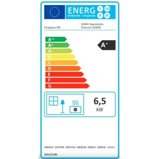 Zaria Speckstein kandalló zsírkő borítással, 6kW
