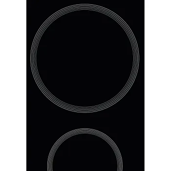 Whirlpool AKT 360/IX beépíthető dominó üvegkerámia  főzőlap, 28x51x5.2 cm, fekete szín 