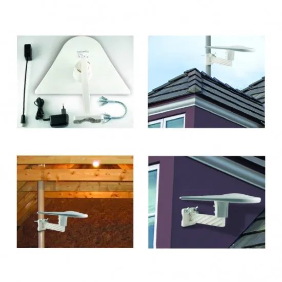 Home FZ56 DVB-T/T2 kültéri antenna erősítővel FZ 56