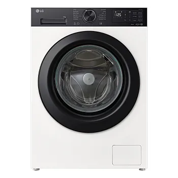 LG F4X5N09NHKP elöltöltős mosógép, 9kg, inverter motor, gőz, Wifi, 60x55x85 cm