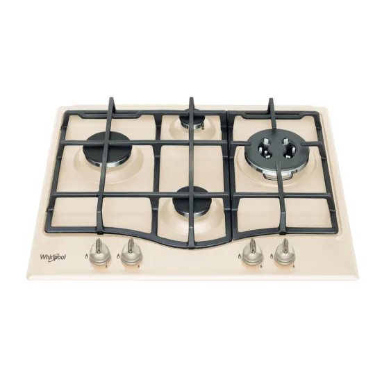 Whirlpool GMT 6422 OW beépíthető gáz főzőlap, 59x51x3.3 cm, wok égőfej, old white szín 