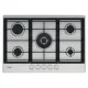 Whirlpool GMWL 728/IXL beépíthető gáz főzőlap, 73x51x4.1 cm, 5 gázégő, wok égőfej, inox ixelium szín