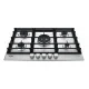 Whirlpool GMWL 728/IXL beépíthető gáz főzőlap, 73x51x4.1 cm, 5 gázégő, wok égőfej, inox ixelium szín