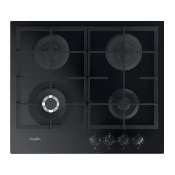 Whirlpool GOFL 629/NB1 beépíthető gáz főzőlap, 59x51x4.9 cm, fekete szín, wok égőfej 