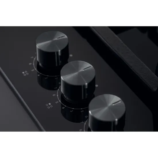 Whirlpool GOFL 629/NB1 beépíthető gáz főzőlap, 59x51x4.9 cm, fekete szín, wok égőfej 