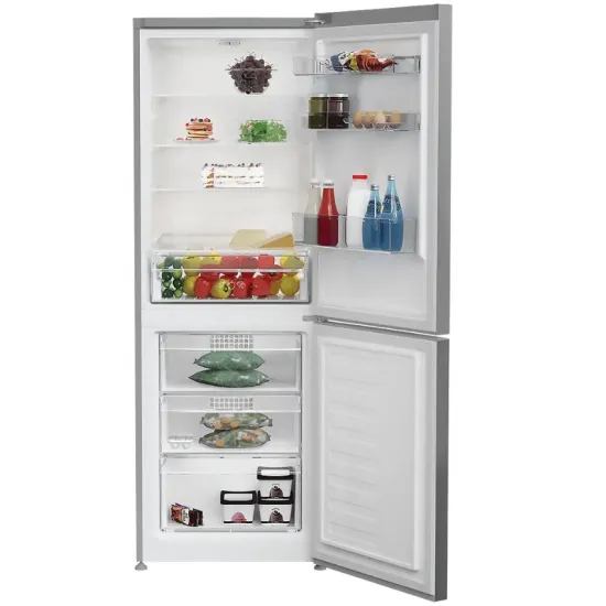 Indesit INKS 1341 S4E alulfagyasztós kombinált hűtőszekrény, 209/113L, 59.5x65.2x173.6 cm, ezüst szín 