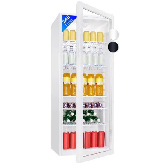 Bomann KSG 7289 üvegajtós italhűtő, 245L, 55x58x143 cm