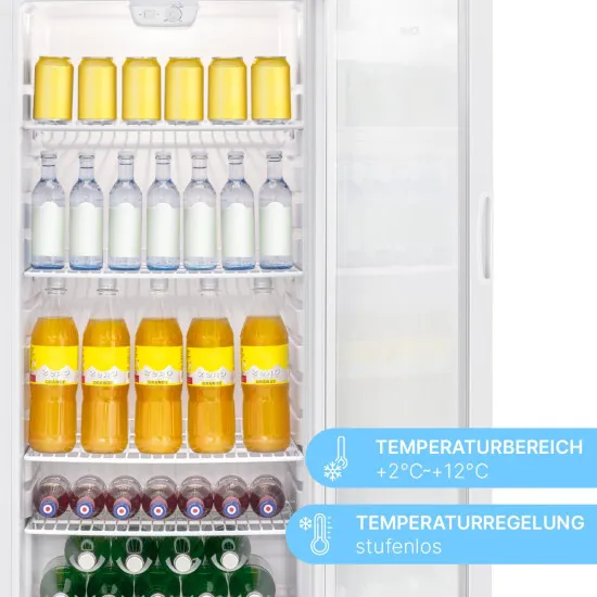 Bomann KSG 7289 üvegajtós italhűtő, 245L, 55x58x143 cm