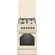 MPM MPM-56-KRM-14 kombinált tűzhely, 58L, 60x60x85 cm, bézs szín 
