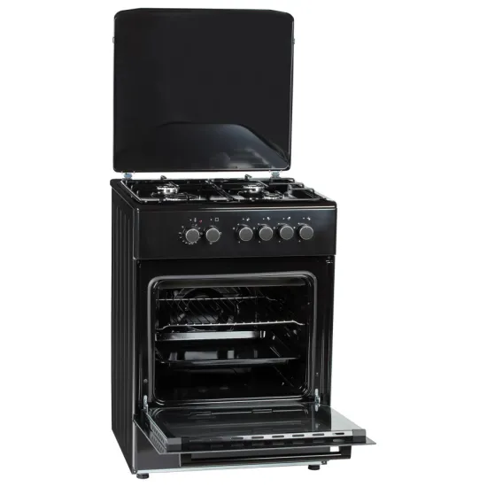 MPM MPM-66-KGE-13B kombinált tűzhely, 70L, 60x60x85 cm, fekete szín 