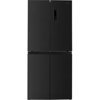 MPM MPM-434-SBF-15/D No Frost side by side hűtőszekrény francia ajtós kialakítással, 271/150L, inverteres kompresszor, 79.5x70x180 cm, sötét inox szín 