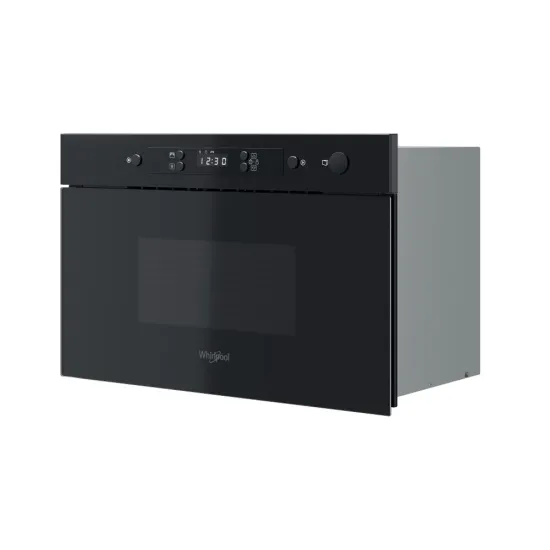 Whirlpool MBNA900B beépíthető mikrohullámú sütő, 22L, 750W, 59.5x32x38.2 cm, fekete szín 
