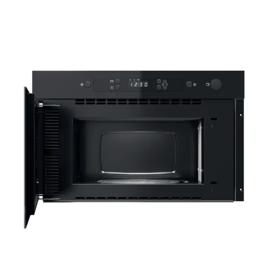Whirlpool MBNA900B beépíthető mikrohullámú sütő, 22L, 750W, 59.5x32x38.2 cm, fekete szín 