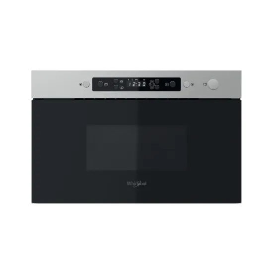 Whirlpool MBNA910X beépíthető mikrohullámú sütő, 750W, 22L, 59.5x32x38.2 cm, inox szín 
