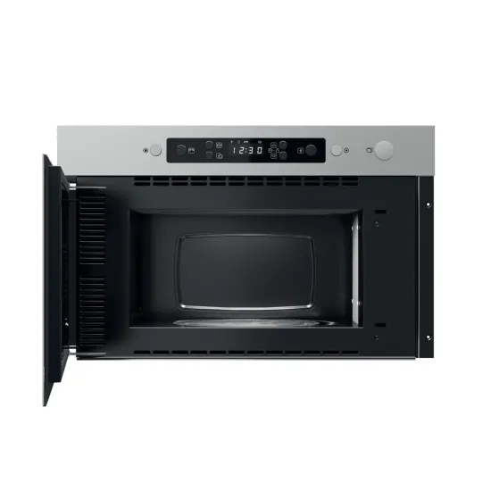 Whirlpool MBNA910X beépíthető mikrohullámú sütő, 750W, 22L, 59.5x32x38.2 cm, inox szín 