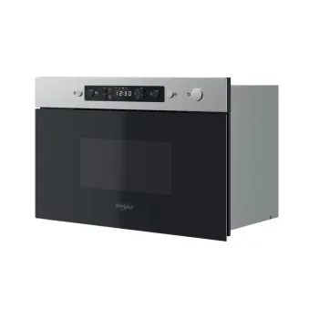 Whirlpool MBNA920X beépíthető mikrohullámú sütő, 750W, 22L, 59.5x32x38.2cm inox szín