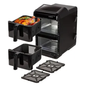 MPM MPM-MFR-13 forrólevegős sütő, Air Fryer, 12L, fekete szín 