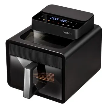 MPM-MFR-16 forrólevegős sütő, Air Fryer, 7L, 1600W, fekete szín