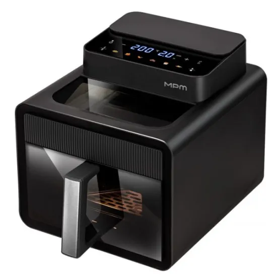 MPM MPM-MFR-16 forrólevegős sütő, Air Fryer, 7L, 1600W, fekete szín